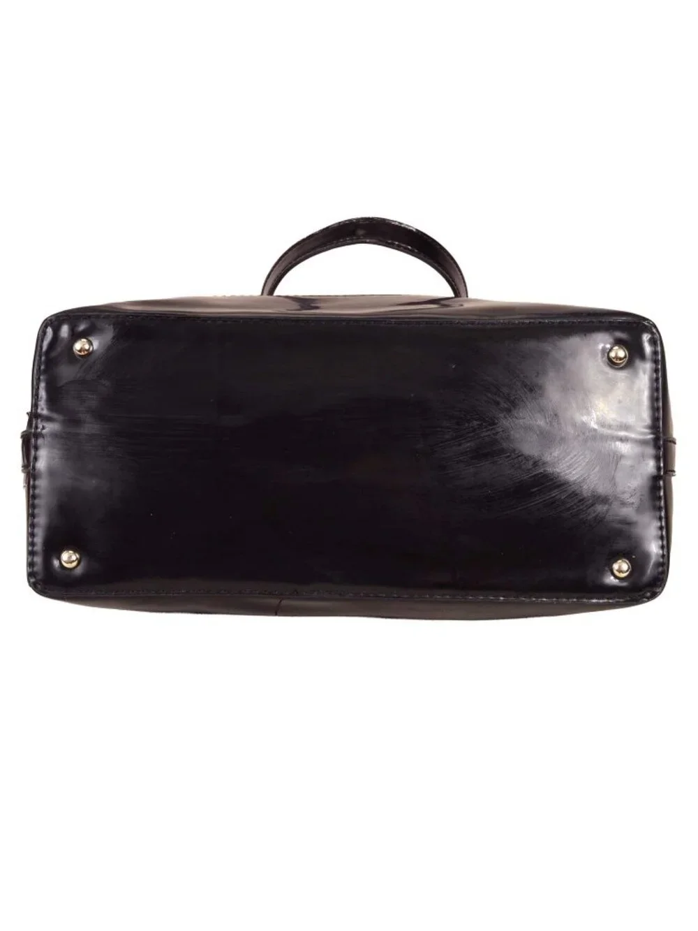 LULU GUINESS 'London Scenic' Black Vinyl & Fabric Tote & Coin Purse